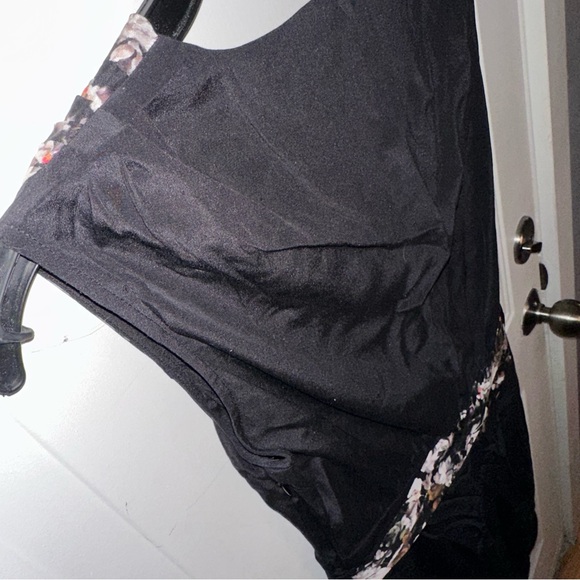 All Saints Black and Floral Silk Dress Sz‎ 0 - Picture 10 of 12